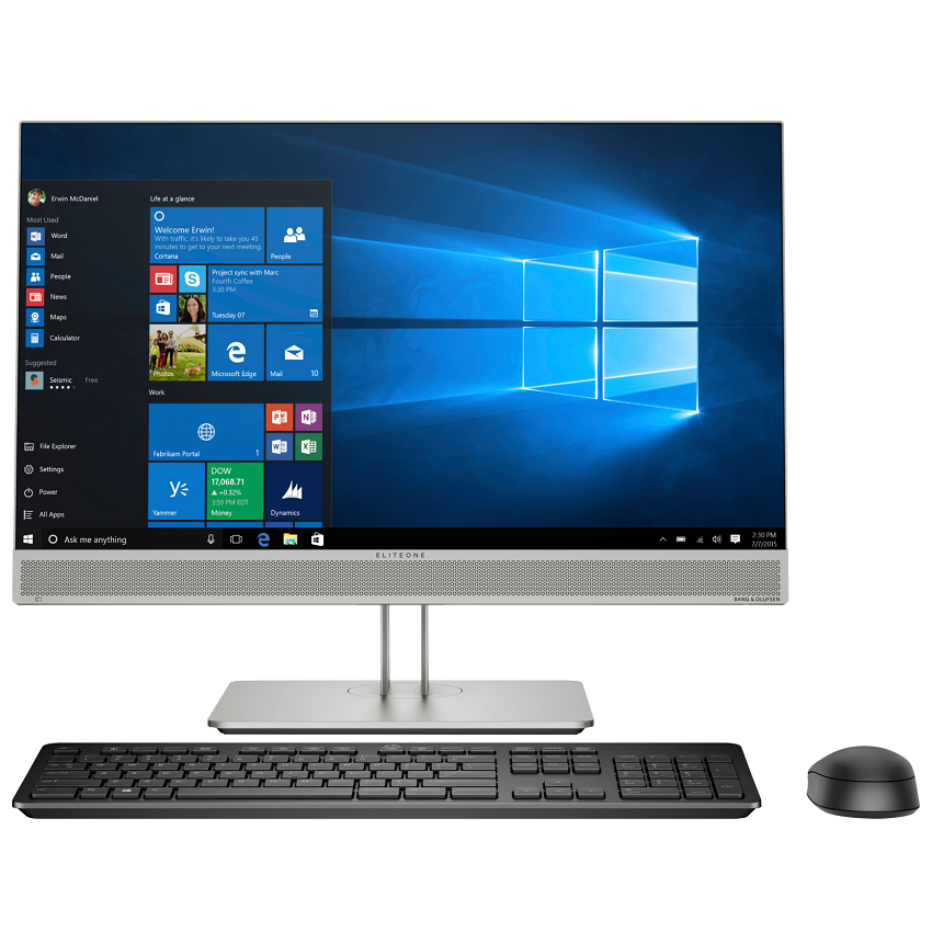 PC HP All in One EliteOne 800 G5 8JW21PA (i7-9700/8GB RAM/1TB HDD/RX560 4G/23.8 inch FHD/Touch/DVDRW/WL+BT/K+M/Win 10) - Hàng Chính Hãng