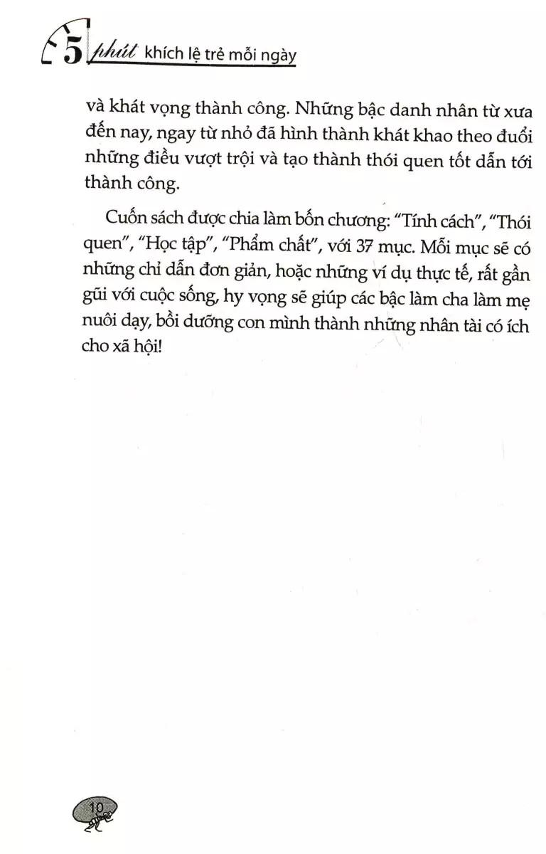 5 Phút Khích Lệ Trẻ Mỗi Ngày