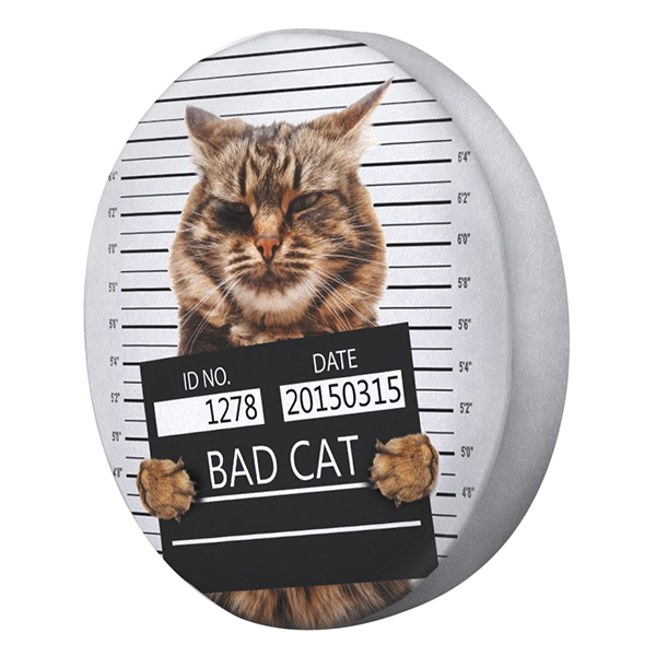 Gối Ôm Tròn Mèo Bad Cat GOAA154