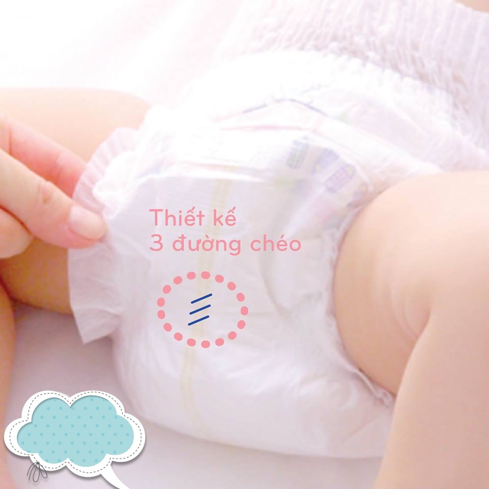 Tã/Bỉm dán Merries size M - 64+4 miếng