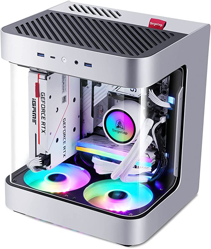 Vỏ Case Segotep Slath Mini ITX (Mini Tower/Màu Trắng) - Hàng chính hãng