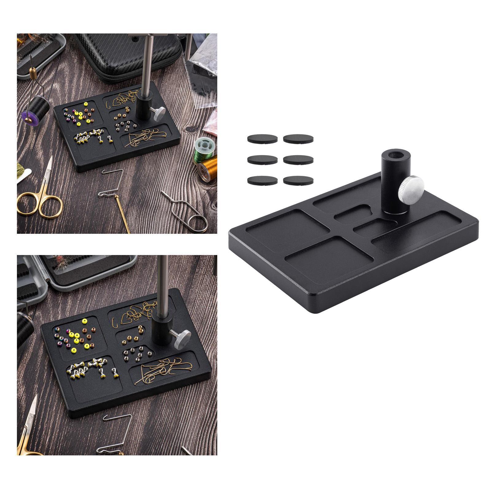 Fly Tying Pedestal Base Fly Tying Tools Fishing Accessories Lure Maker DIY Professional Fishing Hook Rotary Clamp Fly Tying Vise for Travel