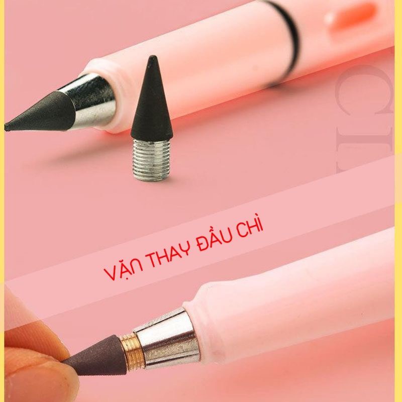 Bút chì vĩnh cửu. Tặng kèm 1 cục tẩy và 1 đầu bút thay đổi. 1 bút=40 bút chì thường