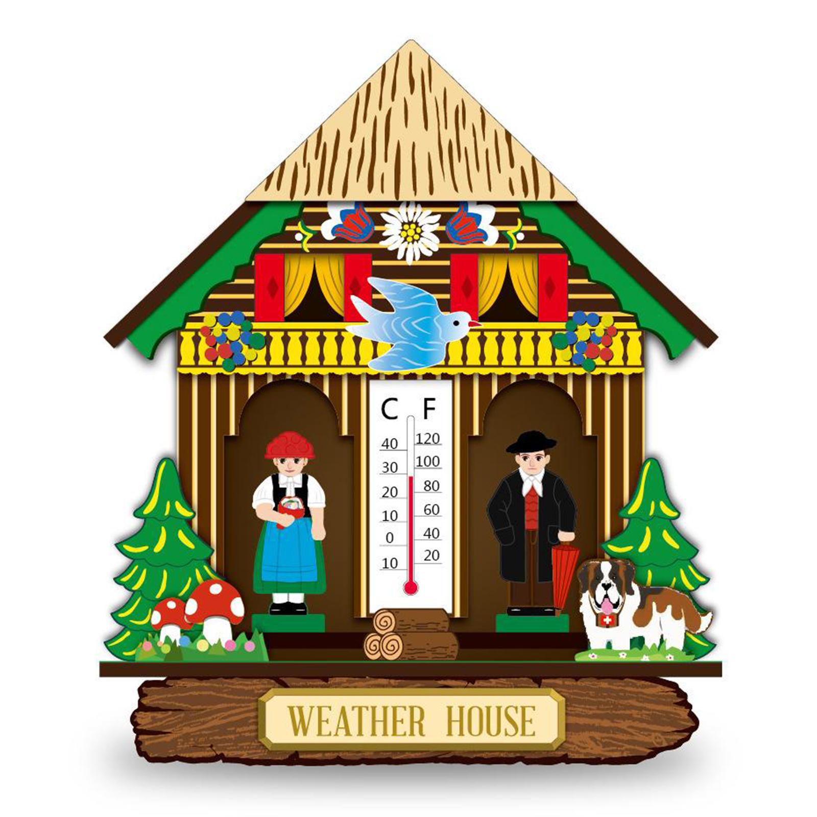 Thermometer Indoor with Humidity – Wall Vertical Thermometer/Hygrometer, Temperature Monitor for Home, Household Thermometer for Room Temp