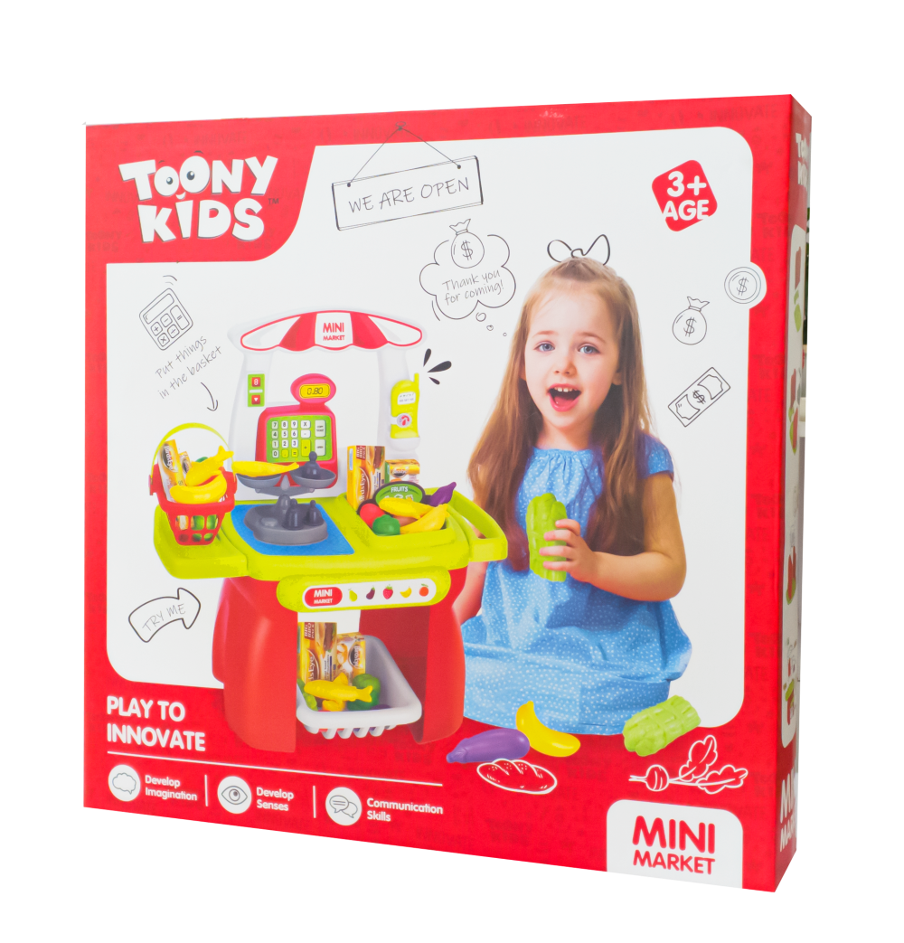 Đồ Chơi Nấu Ăn Bộ Siêu Thị 3 TOONYKIDS - Đồ Chơi Nhà Bếp Cho Bé - Mini Market TN138