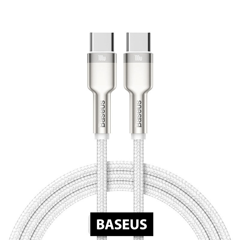 Cáp sạc siêu nhanh 100W Baseus Cafule Series Metal Data Cable Type-C to Type-C (100W) - Tốc độ truyền dữ liệu: 480Mbps -  Hàng chính hãng
