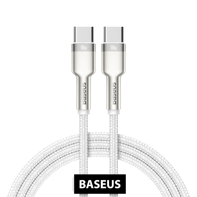 Cáp sạc siêu nhanh 100W Baseus Cafule Series Metal Data Cable Type-C to Type-C (100W) - Tốc độ truyền dữ liệu: 480Mbps - Hàng chính hãng