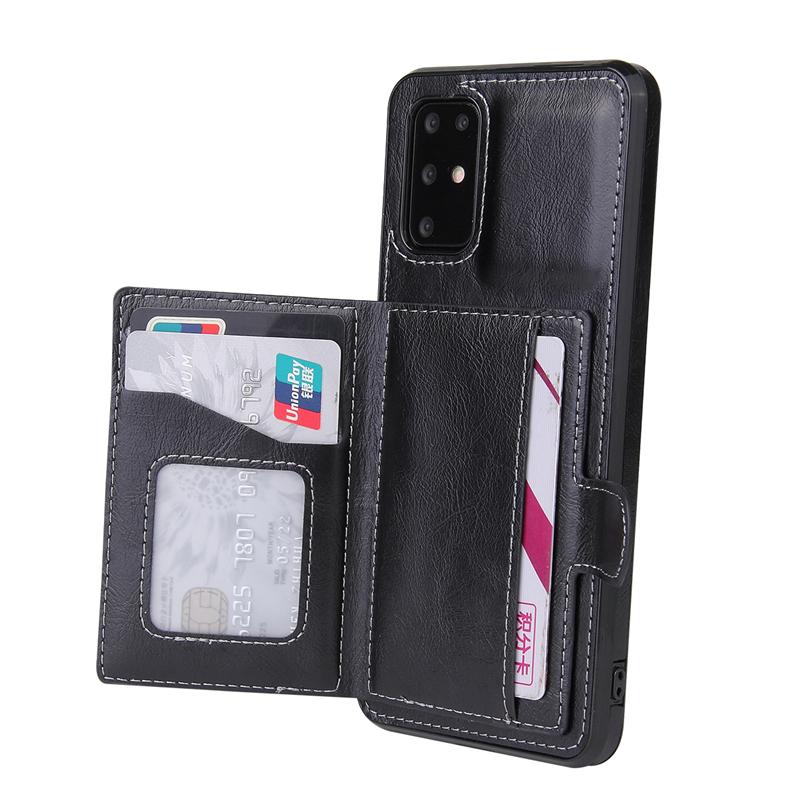 Ốp điện thoại da nam châm phối ví đựng thẻ retro dành cho Huawei P40 P30 Pro