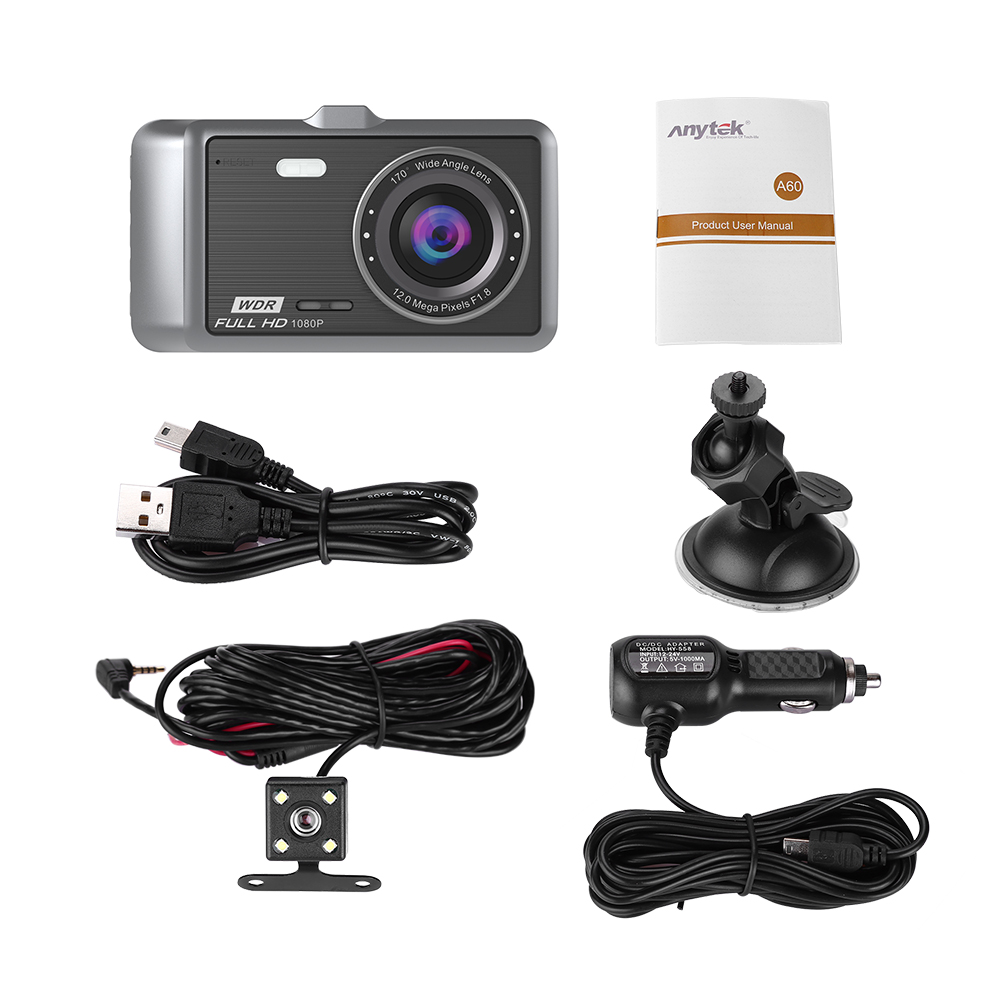 Camera Hành Trình Trước Sau Anytek A60 Full HD