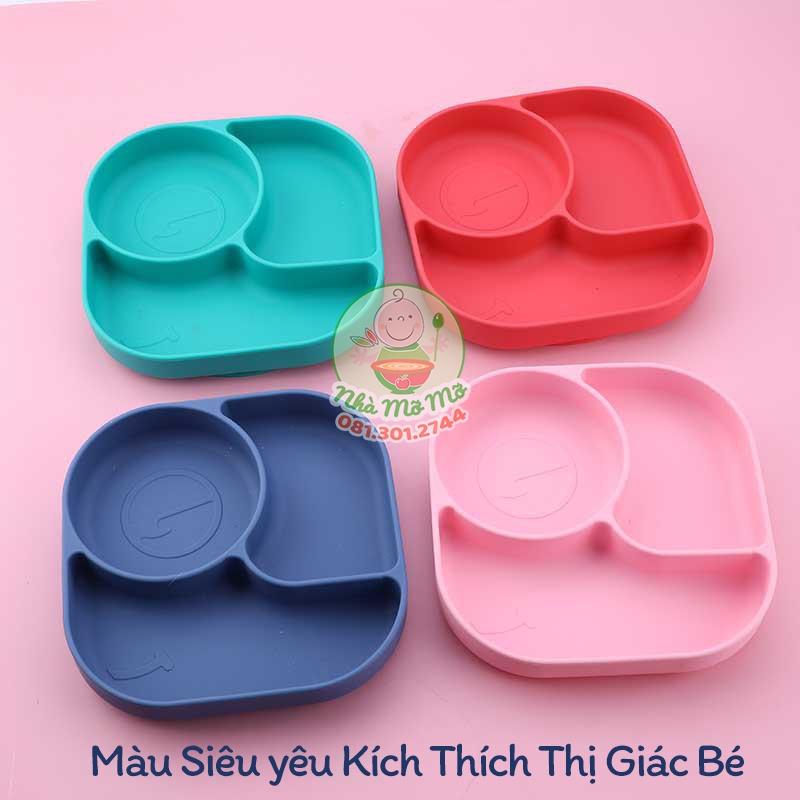 Khay Silicon Chống Đổ Vuông CHo Bé Ăn Dặm