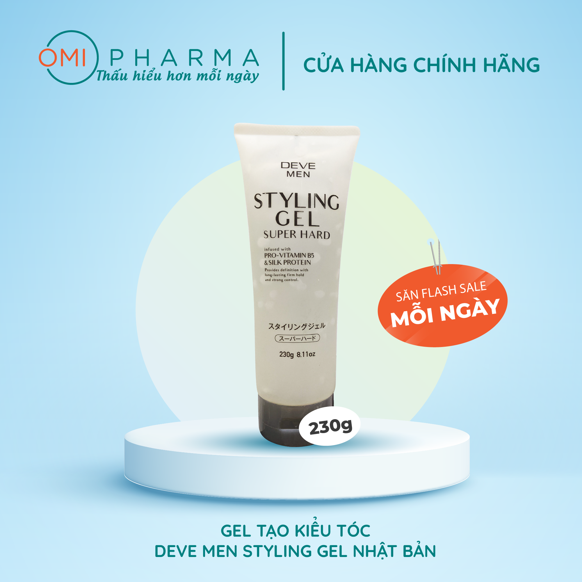 Gel tạo kiểu tóc DEVE Nhật Bản (Tuýp 230g)