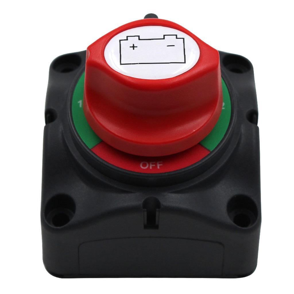 2Pcs 12V/24V 3 ON-OFF Battery Shut Off Isolator Disconnect Switch Boat