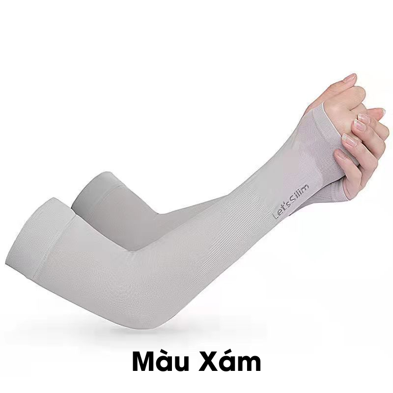 Ống Tay Lụa Mát Chống Nắng Chống UV, Co Giãn Thoáng Mát