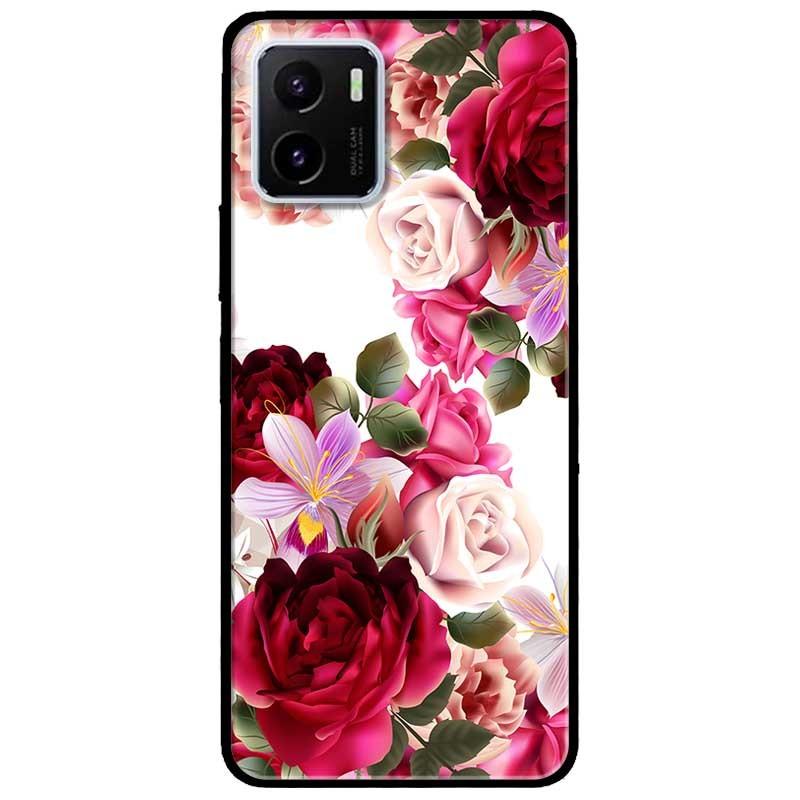 Ốp lưng dành cho Vivo V23 5G / S12 - Vivo Y15s / Y15A mẫu Họa Tiết Hoa Hồng Chéo