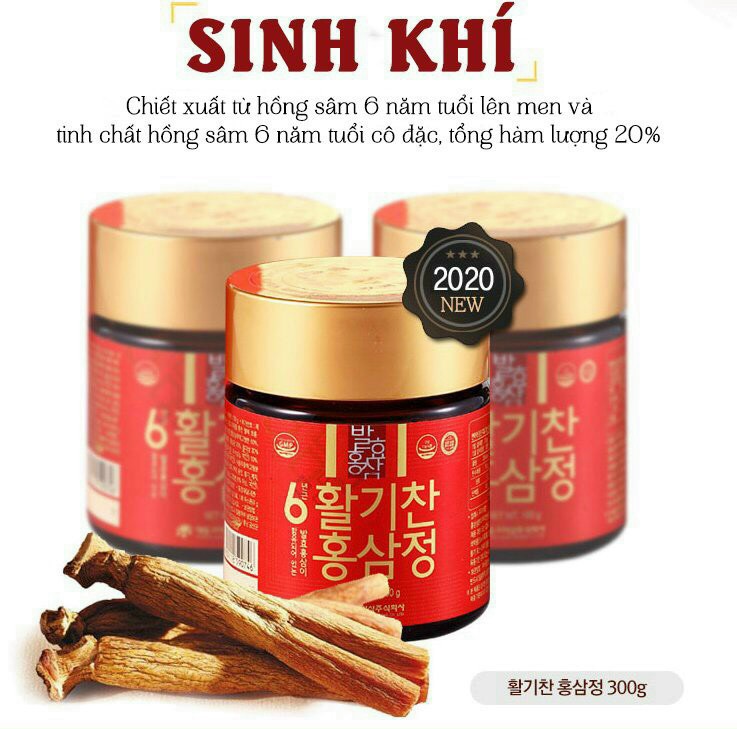 CAO HỒNG SÂM LÊN MEN 3 lọ X 100 gram