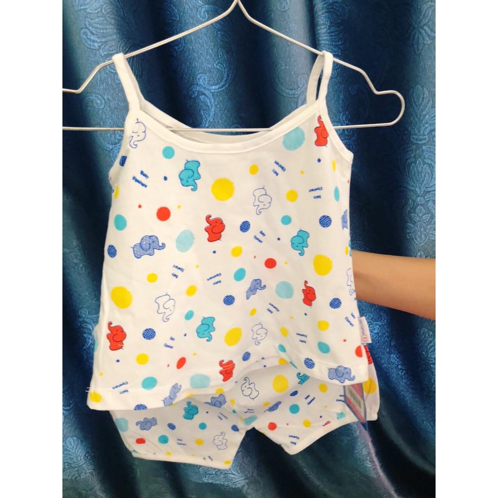 Bộ 2 dây cho bé gái 100% cotton mềm mát