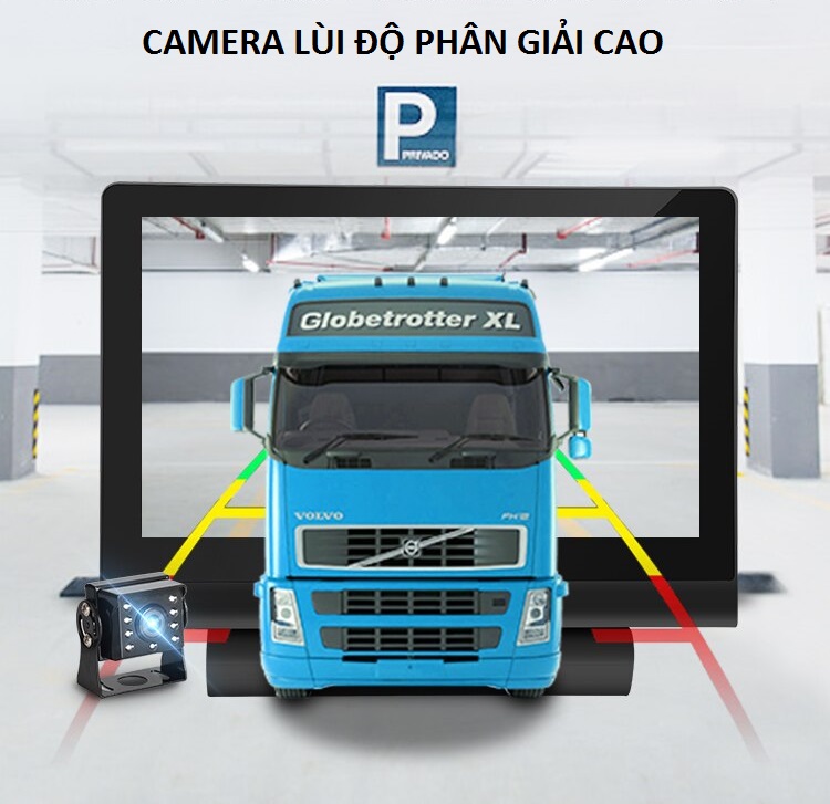 CAMERA HÀNH TRÌNH TA32 DÀNH CHO XE TẢI -HỖ TRỢ LÙI XE-MÀN HÌNH 7 INCH HÌNH ẢNH SẮC NÉT THẺ NHỚ 32 GB- CAMERA LÙI ĐÈN LED CHỐNG NƯỚC  VỚI CÁP NỐI DÀI 20M