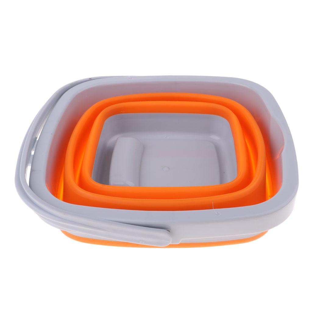 SILICONE PLASTIC FOLDING COLLAPSIBLE BUCKET FOR KITCHEN CAMPING GARDEN