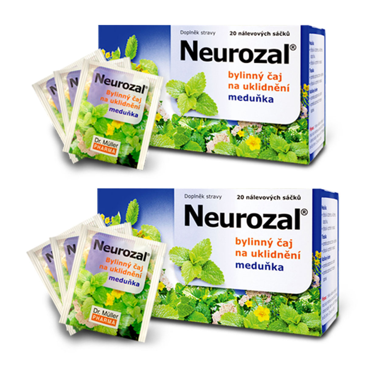 Combo 2 Hộp Trà An Thần Thảo Mộc Neurozal Dr. Muller - Giải Tỏa Căng Thẳng - Giúp Thư Thái Ngủ Ngon – Chính Hãng Từ Cộng Hòa Séc