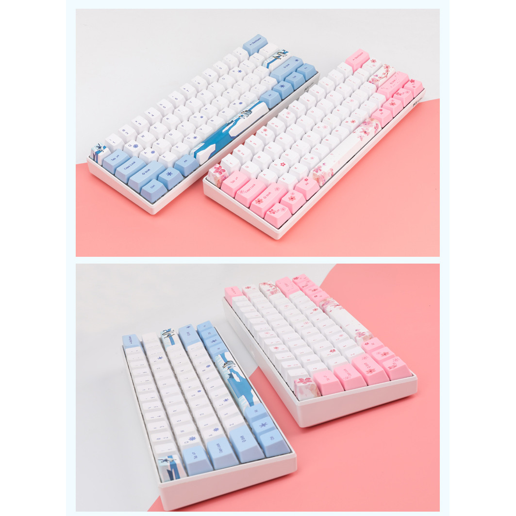 Bàn phím cơ không dây RK61 - Phiên bản giới hạn- Keycap PBT, công nghệ in Dye-sub, nhiều màu sắc, hoạ tiết. Chính hãng Royal Kludge