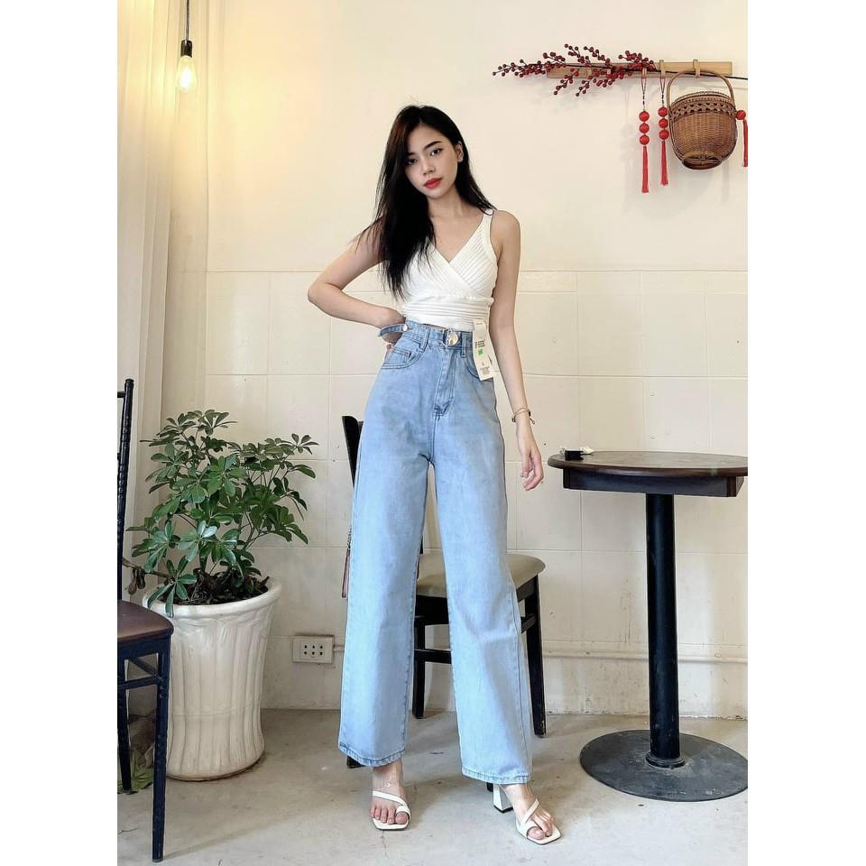 QUẦN JEAN DÀI CO GIÃN ỐNG SUÔNG LƯNG CAO SHOP PHƯƠNG CHÂU