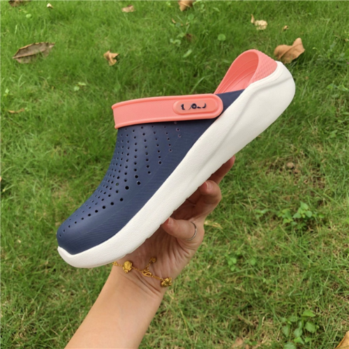 Dép sục cross literide màu navy hồng êm mềm nam nữ hàng xuất xịn, mẫu mới, full box