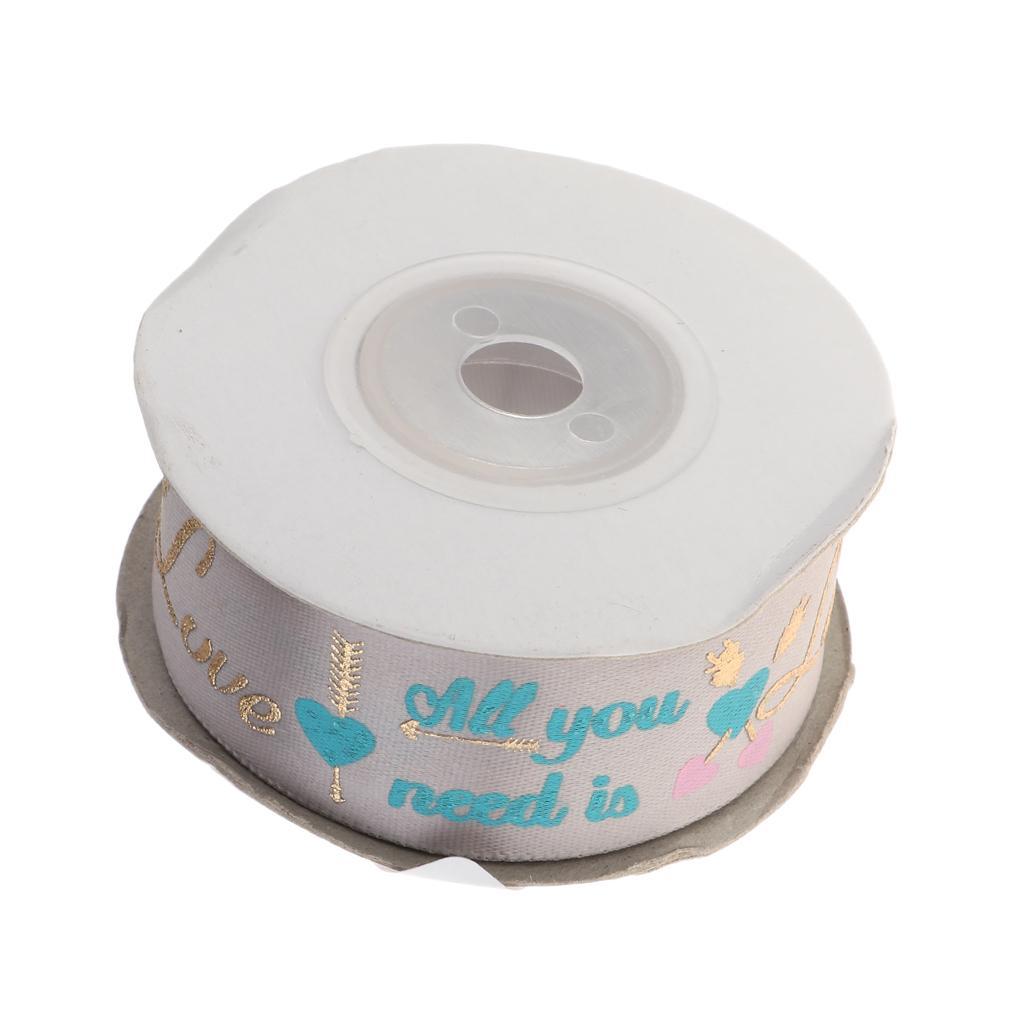 10 Yards Fabric Ribbon Roll Gift Package Craft Cake Wrapping Belt Tape