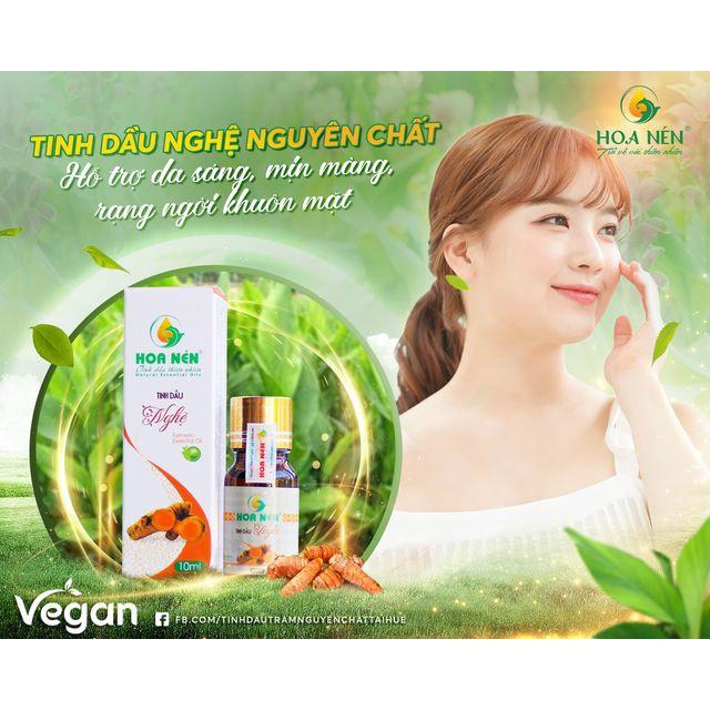 Tinh dầu Nghệ nguyên chất 10ml - Hoa Nén - Làm mờ sẹo, đẹp da