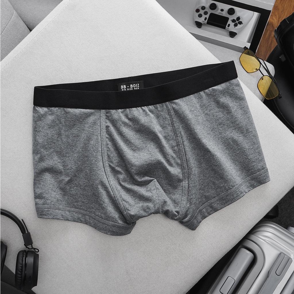 Quần lót nam boxer vải cotton thoáng khí, co giãn cao cấp bigsize 80 - 140kg