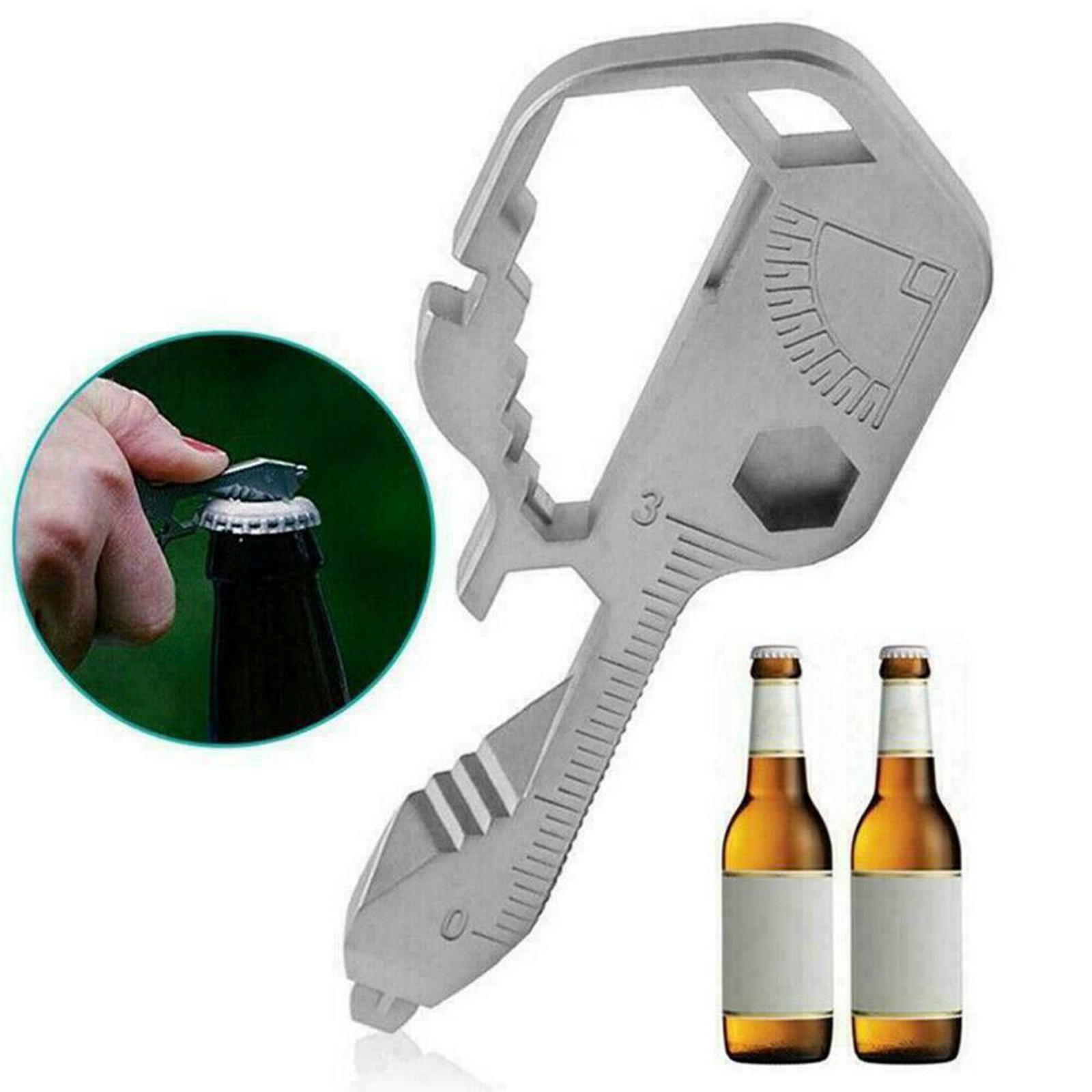 Stainless Steel Multi-Tool Key Shaped Pocket Tool Bottle Opener Tools