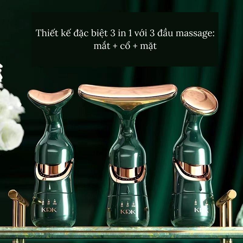 Máy massage cầm tay 3 in 1 nâng cơ mặt tiện lời