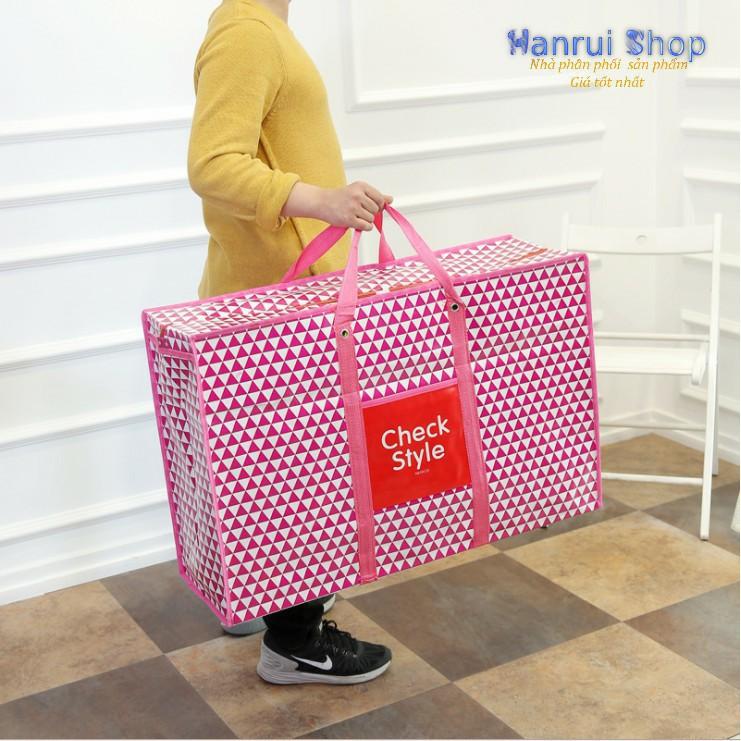 Túi vải bố đựng đồ chống nước họa tiết mẫu ngẫu nhiên