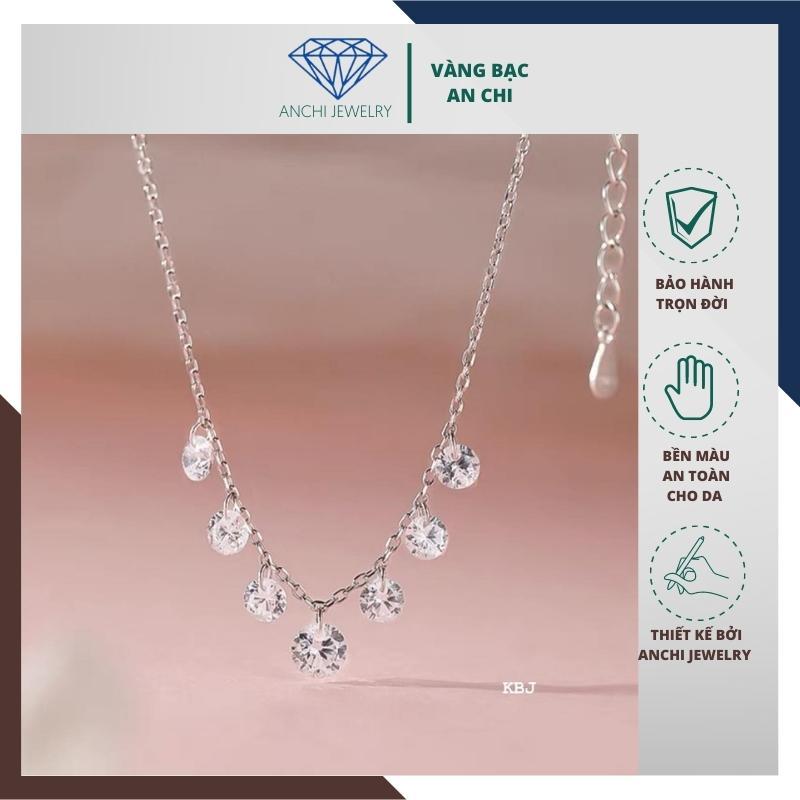 Dây chuyền bạc trẻ trung đeo cực nổi,An chi jewelry