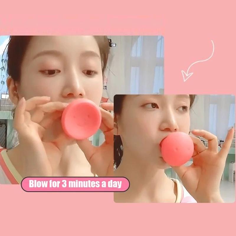 Mặt mới công cụ giảm béo khuôn mặt nâng da làm săn v hình công cụ tập thể dục dễ thương công cụ tập thể dục chống nhăn Color: Purple