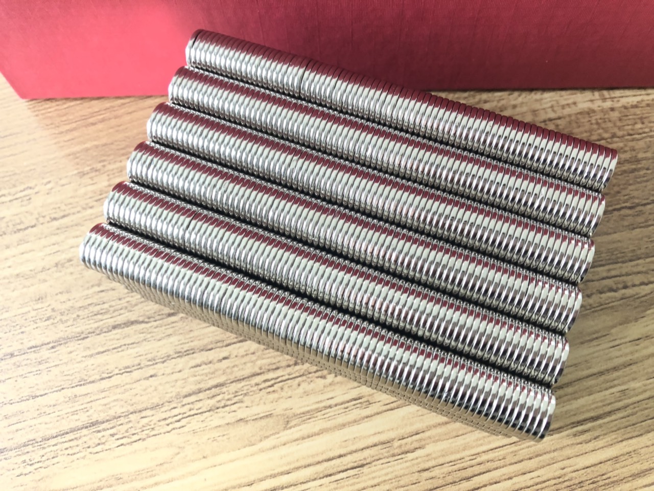 50 Viên Nam Châm Đất Hiếm Loại Tròn 12x1.5mm Mạ Niken Lực Từ N35 Cực Mạnh