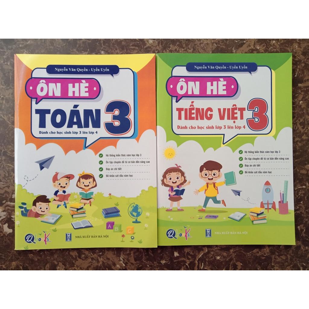 Sách - Combo Ôn Hè Toán và Tiếng Việt 3 - Dành cho học sinh lớp 3 lên lớp 4
