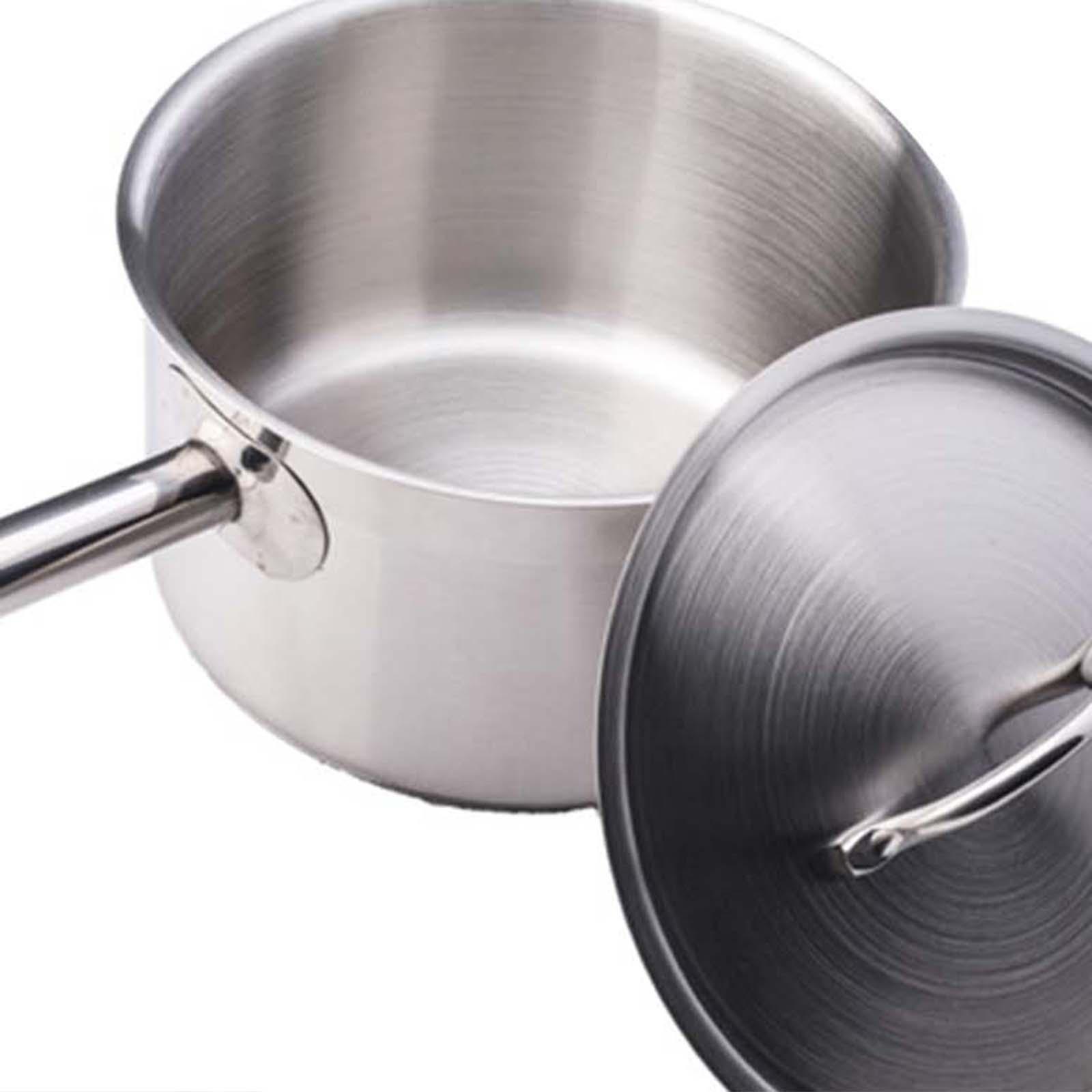 Stainless Steel Small Pot Milk Soup Pan for Home Kitchen Restaurant Gravies