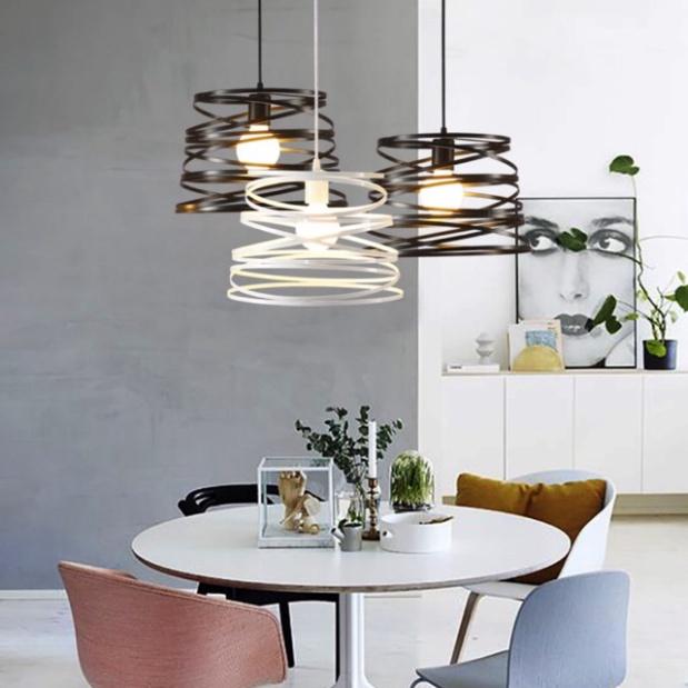 Đèn thả lồng sắt DT