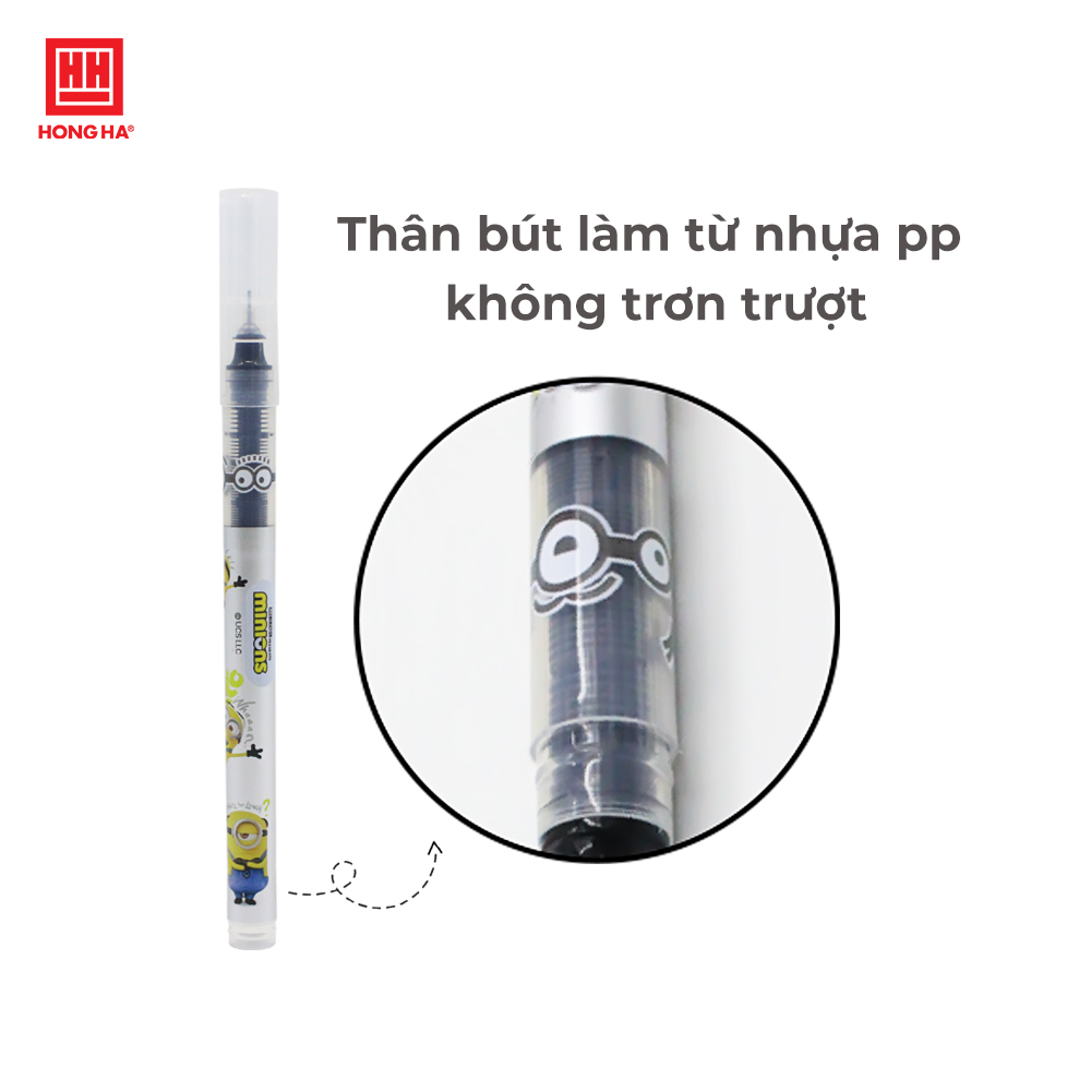 Bút gel Minions - HH - 210 (Xanh, đen, tím) (0.5mm) - 2760