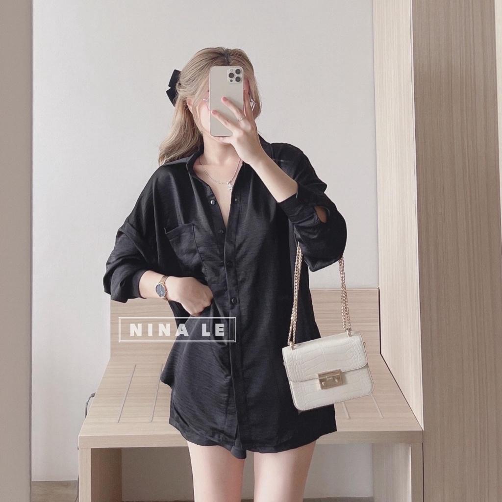 Sét bộ nữ áo sơ mi dài tay phối quần đùi đa màu sắc thích hợp cho nàng dạo phố, đi biển