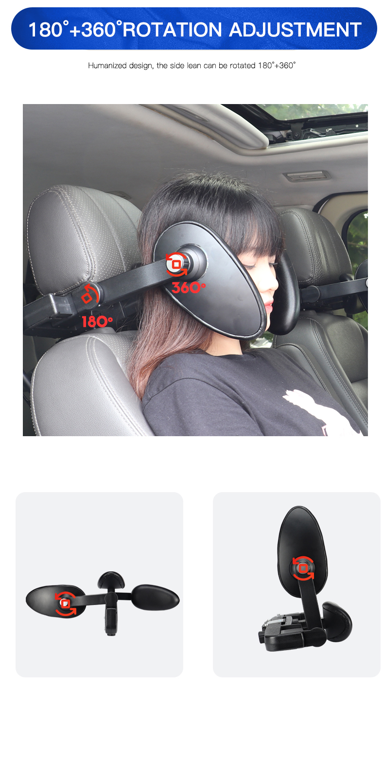 Gối tựa đầu ô tô cao cấp nhãn hiệu Macsim mã CHP02B màu nâu