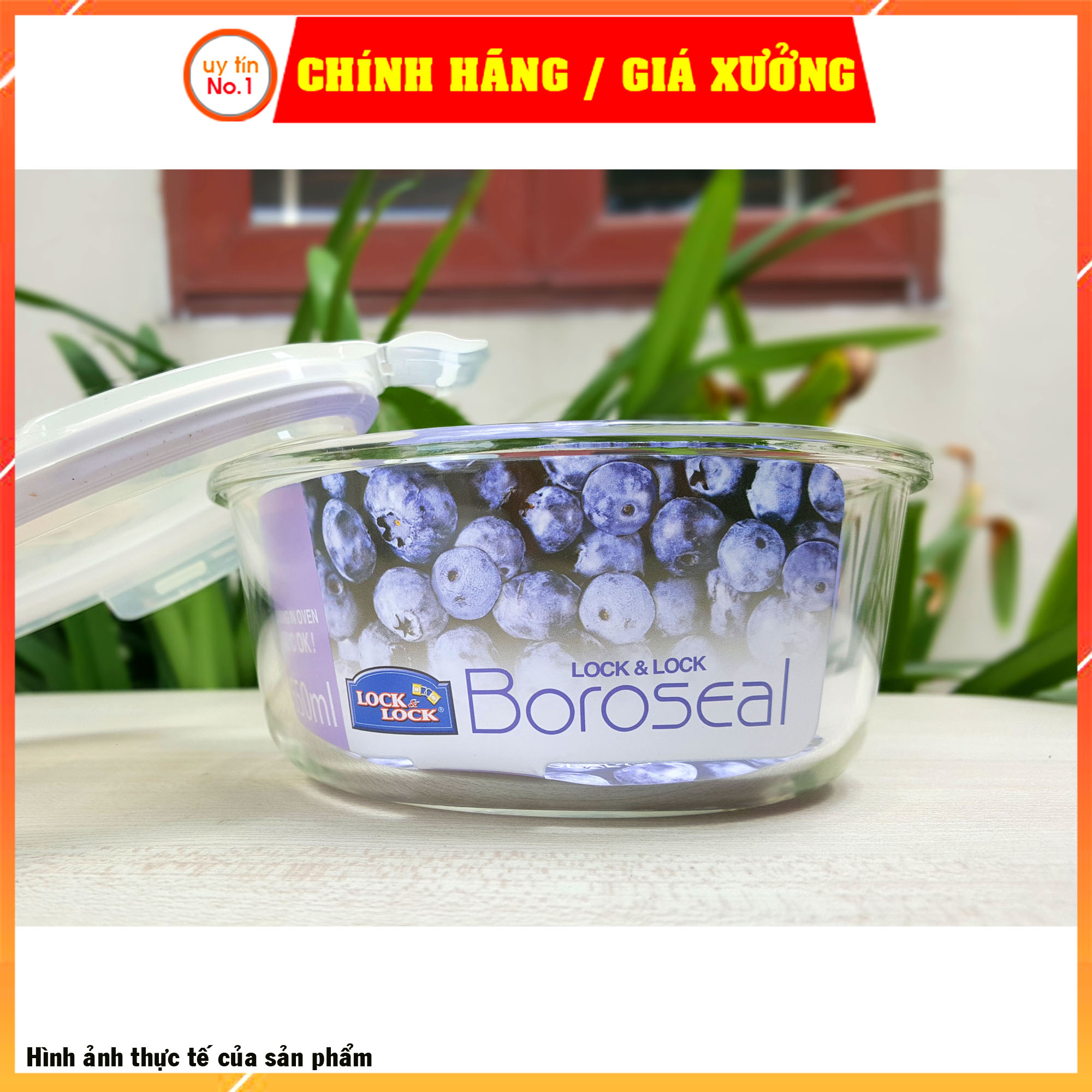 Hộp đựng thức ăn bằng thuỷ tinh Lock&Lock sử dụng được trong tủ lạnh LLG831 650ml