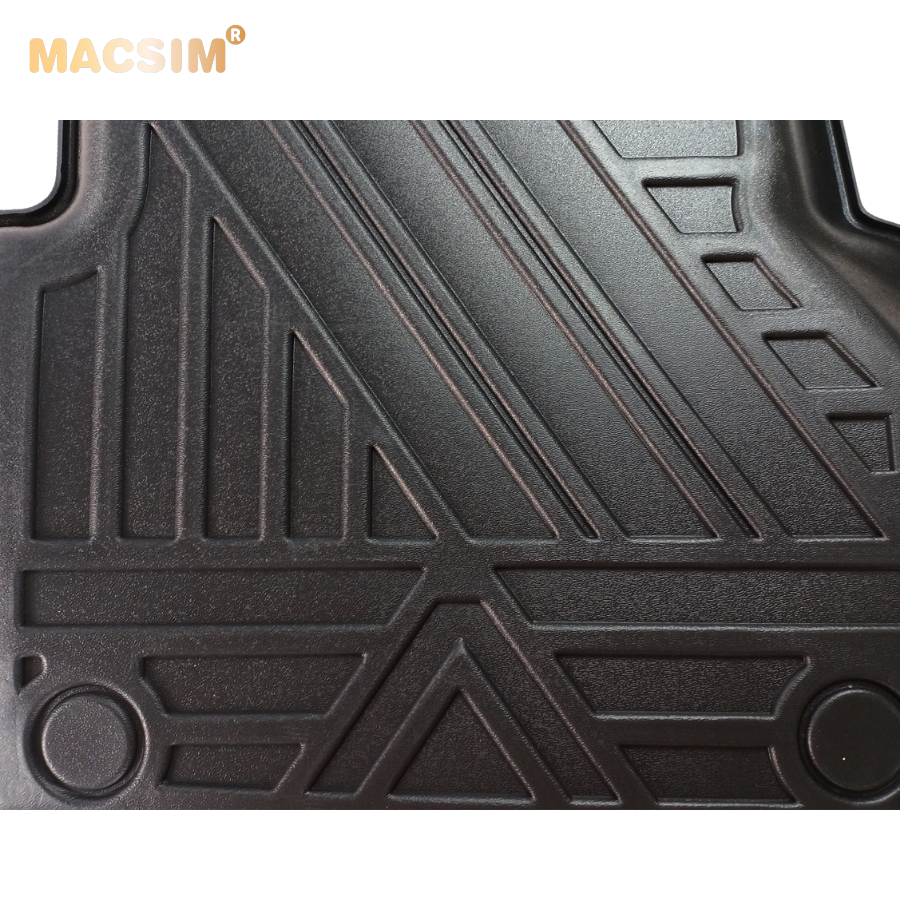 Thảm lót sàn xe ô tô Audi A7 2019 - 2021 Nhãn hiệu Macsim chất liệu nhựa TPE cao cấp màu đen