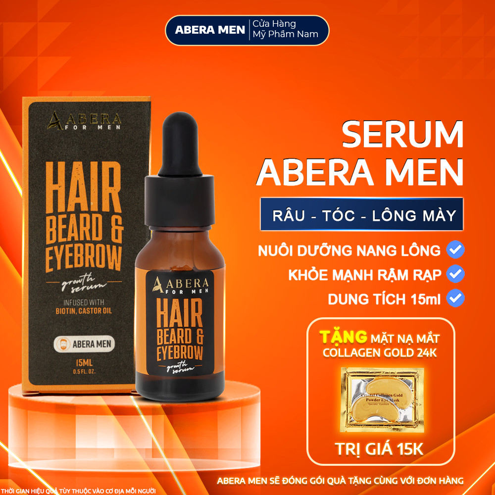 Serum Hỗ Trợ Mọc Râu - Mày - Tóc  Abera Men