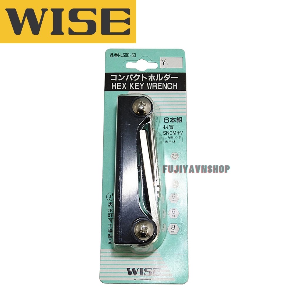 Bộ cờ lê đầu lục giác WISE 600-60