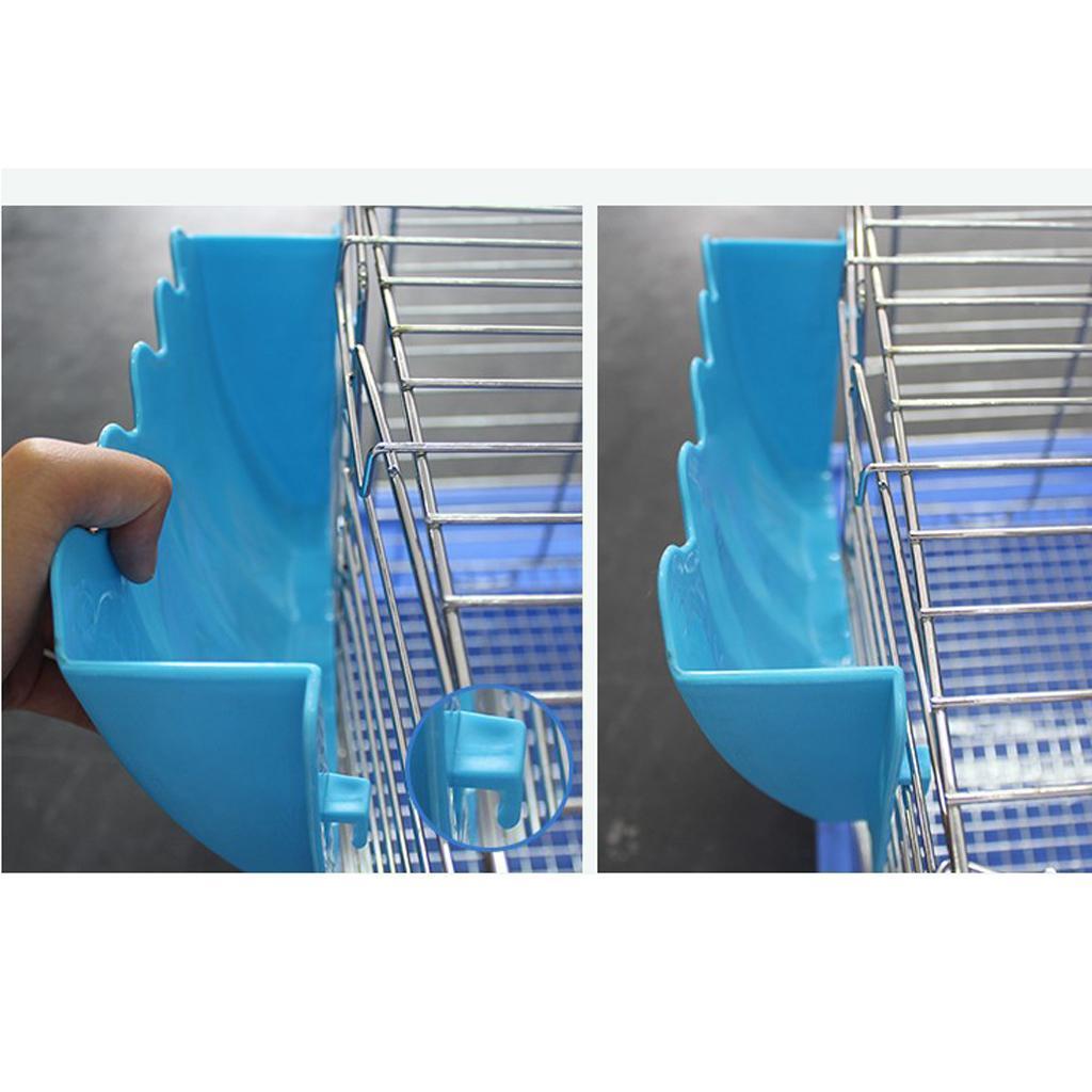 2pcs Plastic Pet Hay Rack Manger for Rabbit Guinea Pig Chinchilla Pet Feeder