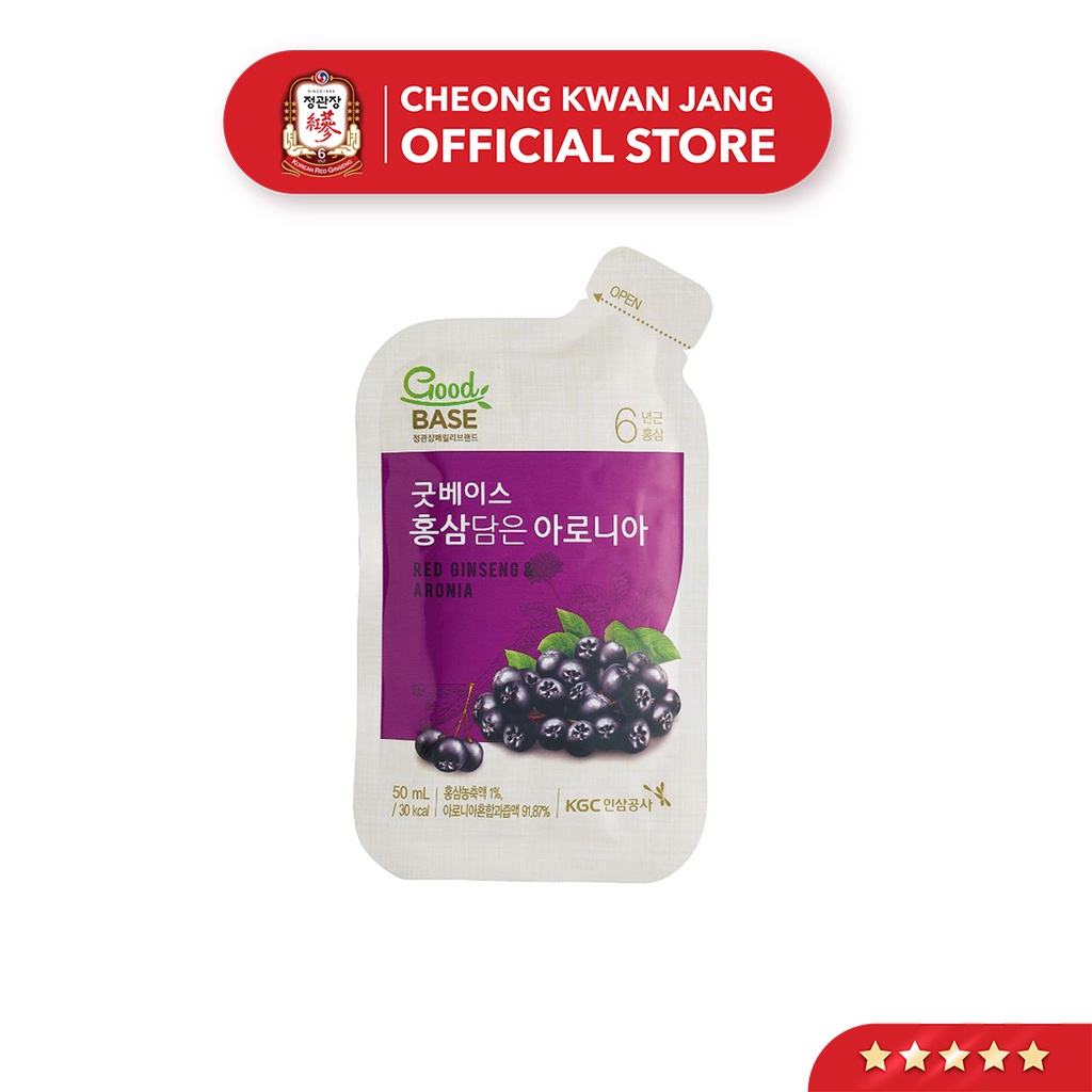 Nước Hồng Sâm Hàn Quốc Goodbase Tinh Chất Aronia (50ml x 10 gói)