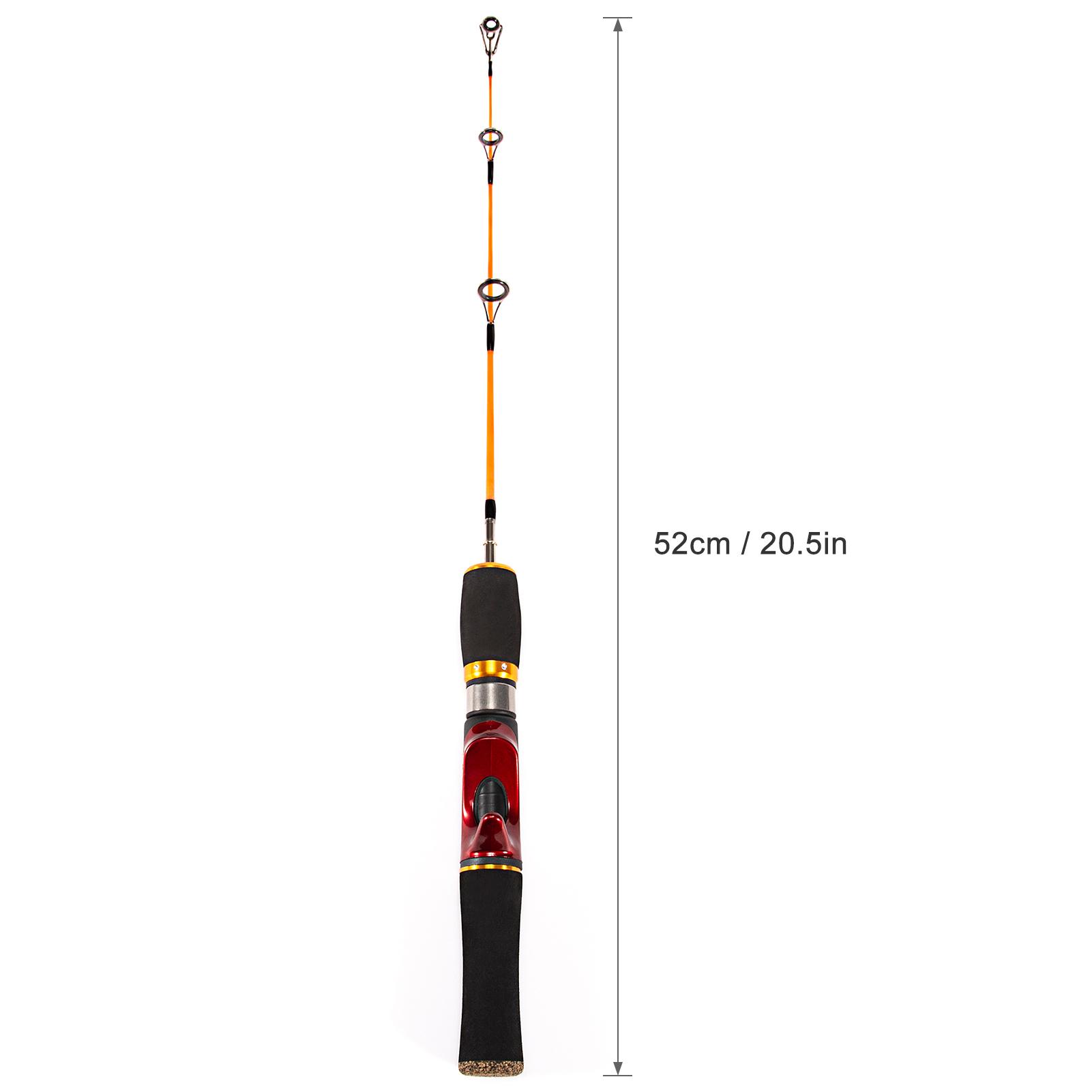 Cần Câu Cá Trên Băng 52Cm Đúc Cần Câu Bằng Sợi Thủy Tinh Di Động Nhẹ