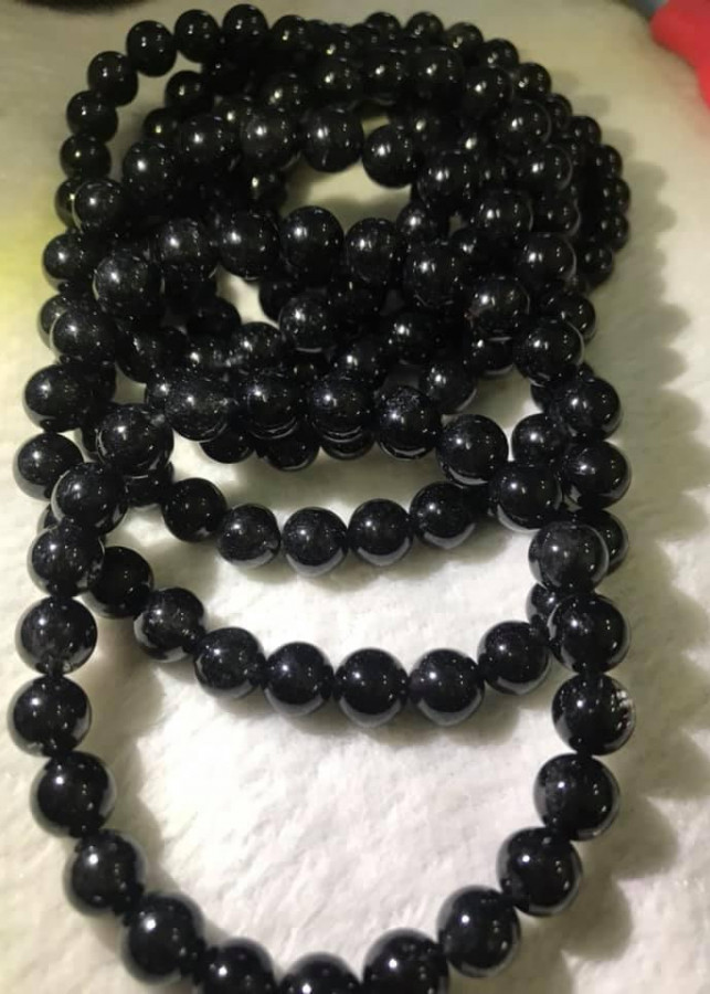 VÒNG THẠCH ANH TÓC ĐEN 8MM KÍN ĐẬM BÓNG ĐẸP ĐÁ TỰ NHIÊN NỮ MỆNH THỦY MỆNH MỘC ĐEO RẤT ĐẸP TỐT SỨC KHỎE