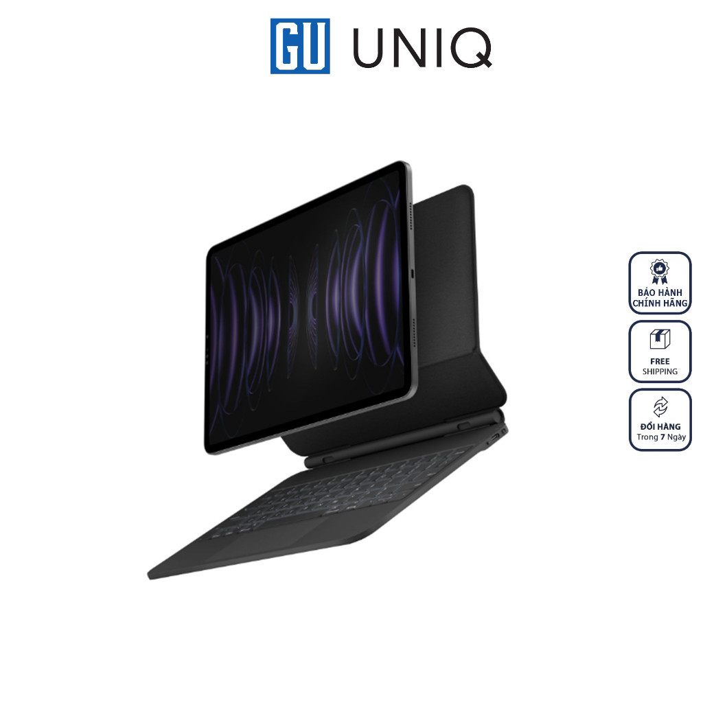 Bao Da Kèm Bàn Phím Thông Minh Uniq Venno Dành Cho iPad Pro 11 inch (Gen 2/3/4) | Air 10.9 inch / 11 inch (Gen 4/5/6) Hàng Chính Hãng